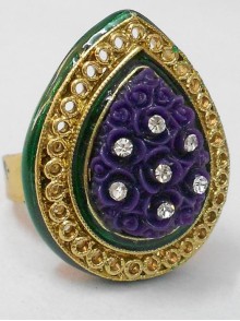 Kundan Finger Ring